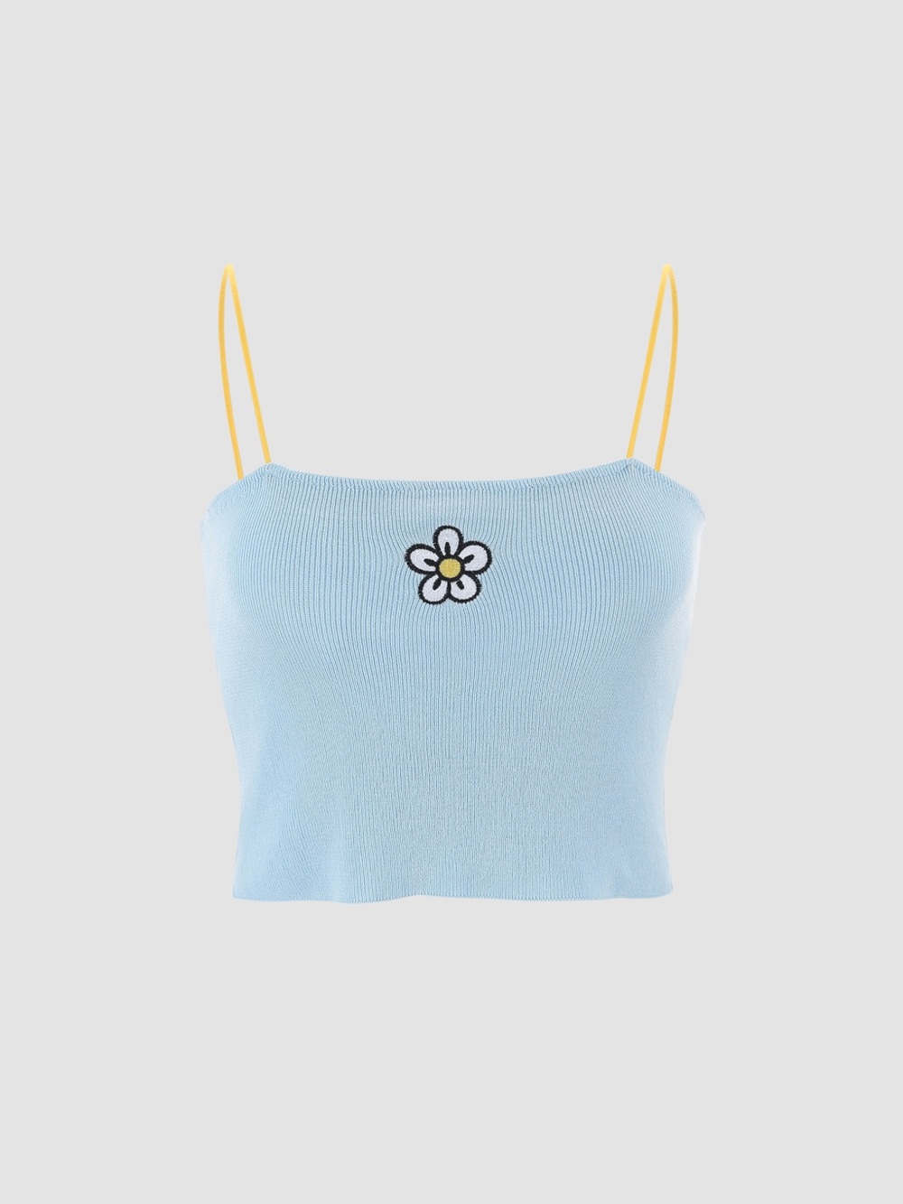 Urban Outfitters - Truly Madly Deeply Light Blue Cropped Daisy Cami